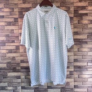 Mens Pre Owned XL Straight Down Whispering Pines Golf Polo